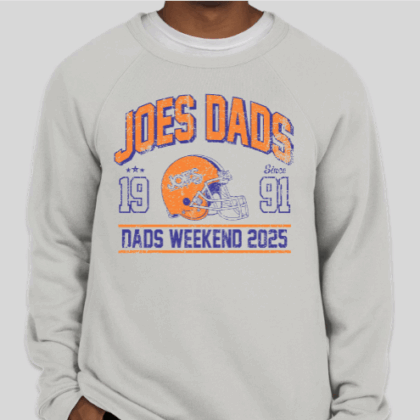 Dad's Helmet Crew Neck Sweatshirt (in Cream or Gray)